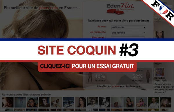 Aperçu de la page d'inscription sur Edenflirt.fr